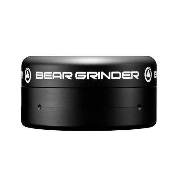 Tobacco / Herb Grinder 3-Piece by Bear Luxury Completely Frictionless Black NEW - Picture 1 of 9
